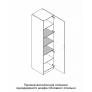 Комплект полок для шкафа однодверного и трехдверного Оливия (Мебельград)